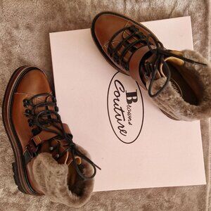 Vintage Browns Couture leather booties, made in Italy